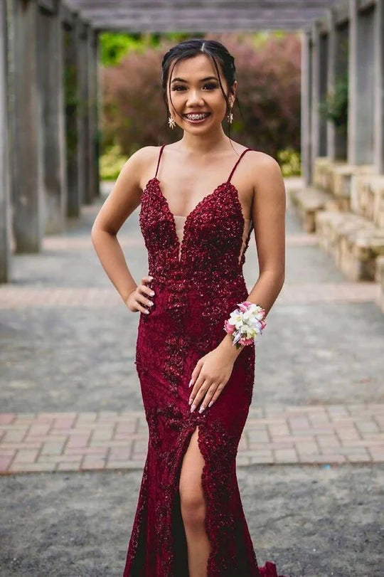 Mermaid Long Formal Dress with Slit