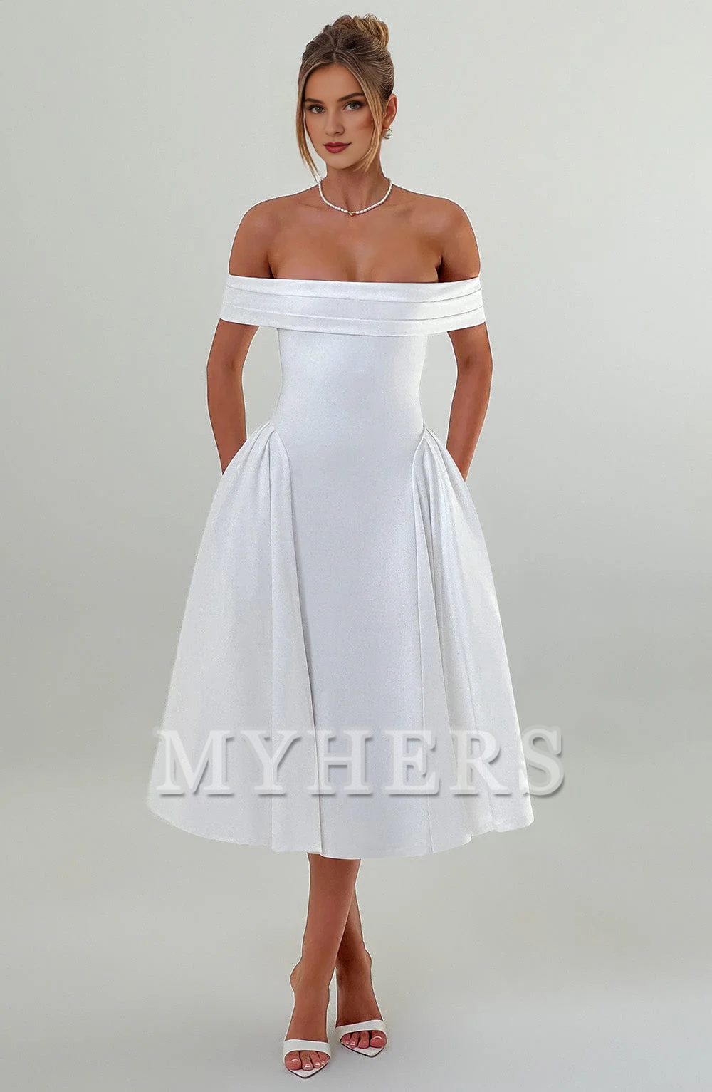 Exquisite Pleated Bateau Neckline High Quality Luxury Dresses Bridesmaid Dresses Wedding Guests Dresses