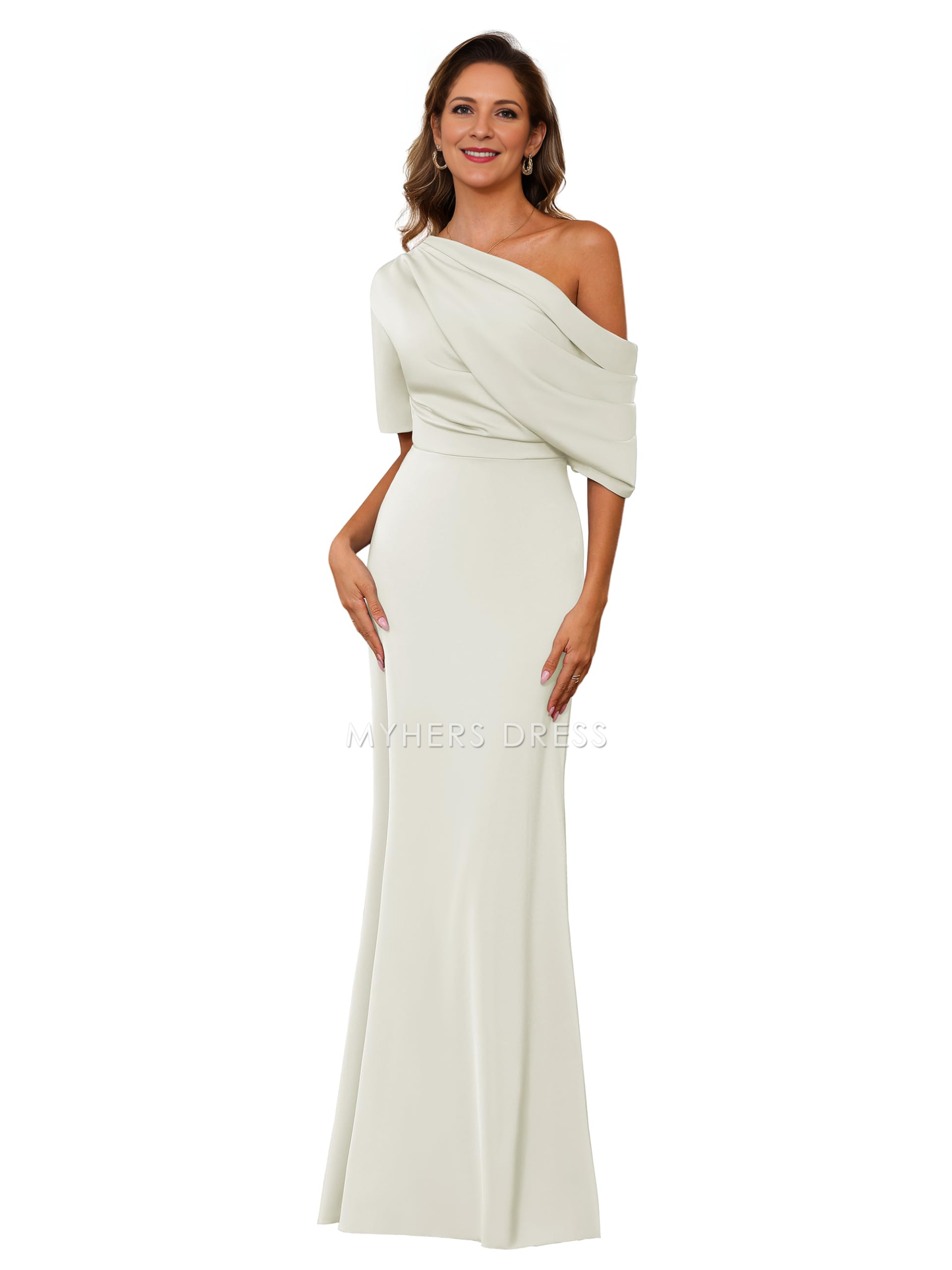 My Hers New Product Mother of The Bride Dress One Shoulder Formal Gown Mermaid Cultivate oneself Dress Elegant Temperament Dress Wedding Guests Dresses