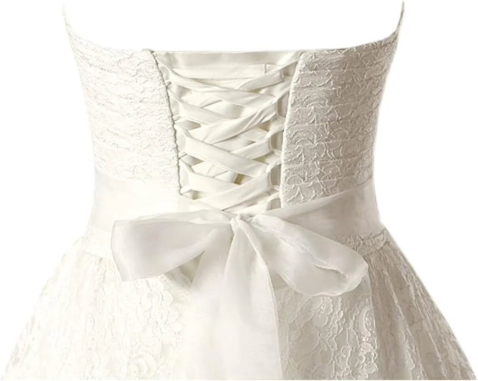 A-line Sweetheart Elegant Wedding Dresses Strapless Bridal Gown