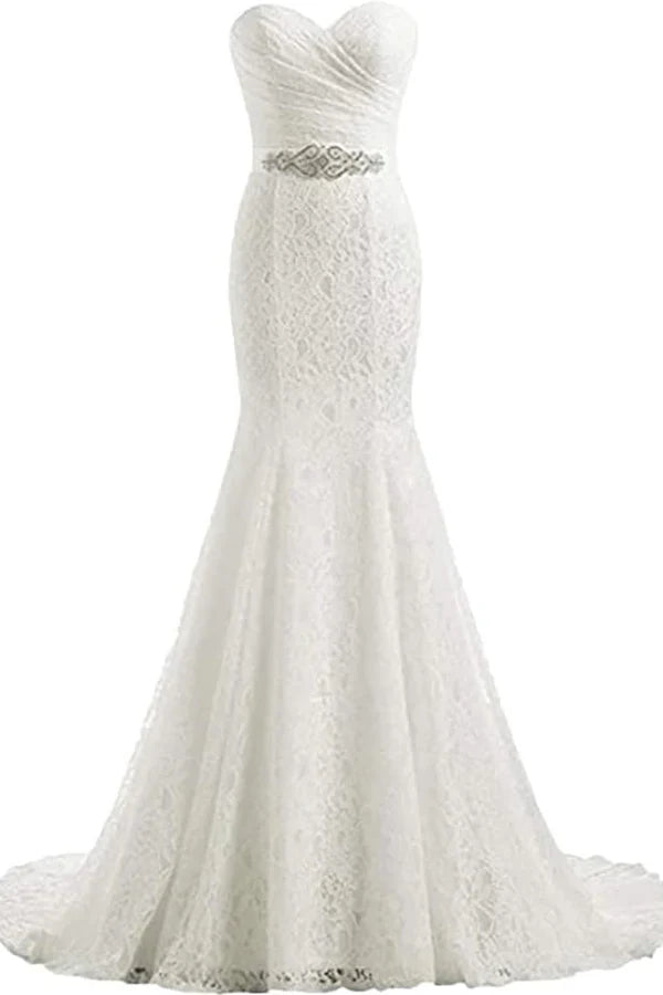 Elegant Mermaid Wedding Dresses Sweetheart Wedding Gowns