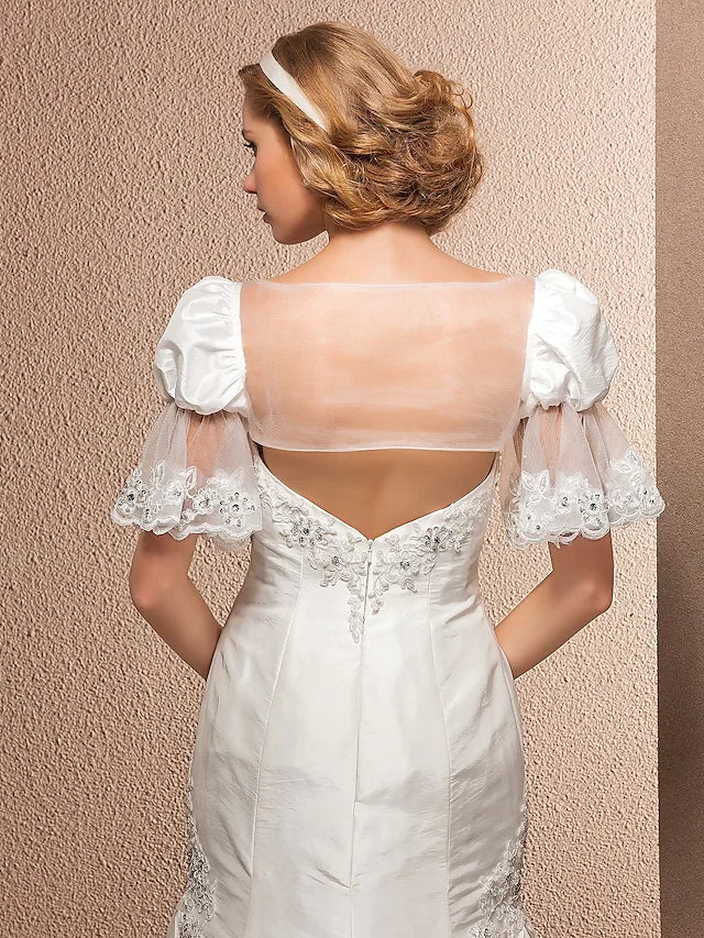 Wedding Dresses Sweetheart Neckline Court Train Taffeta Sleeveless with Pleats Sequin Appliques