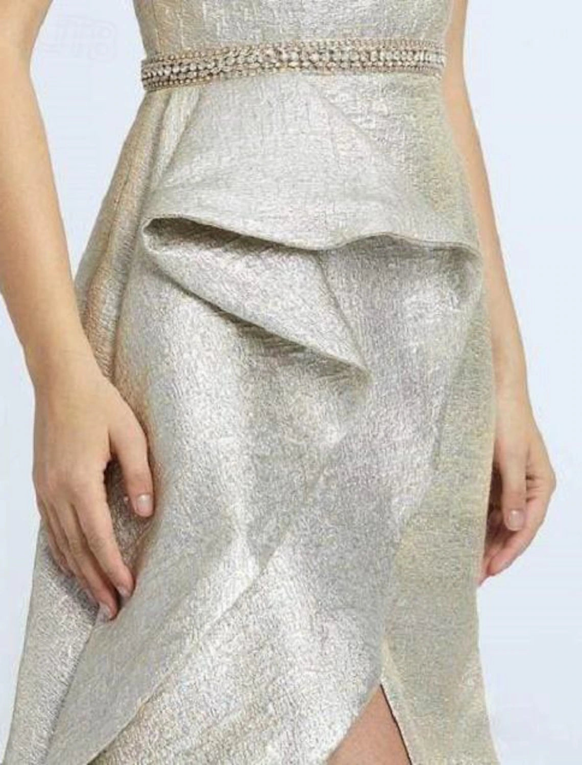 Sheath Mermaid One Shoulder Elegant Dress Formal Dress Floor Length Sleeveless Prom Dresses Sequined with Ruffles