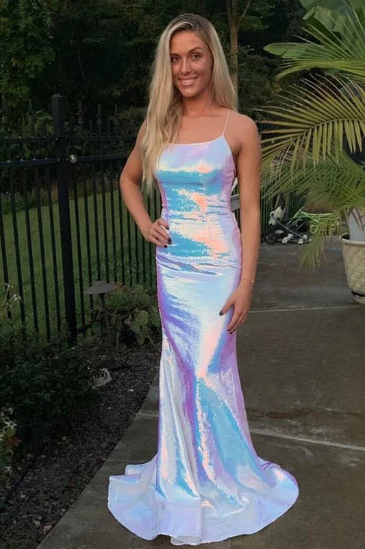 Mermaid  Sequins Long Prom Dress