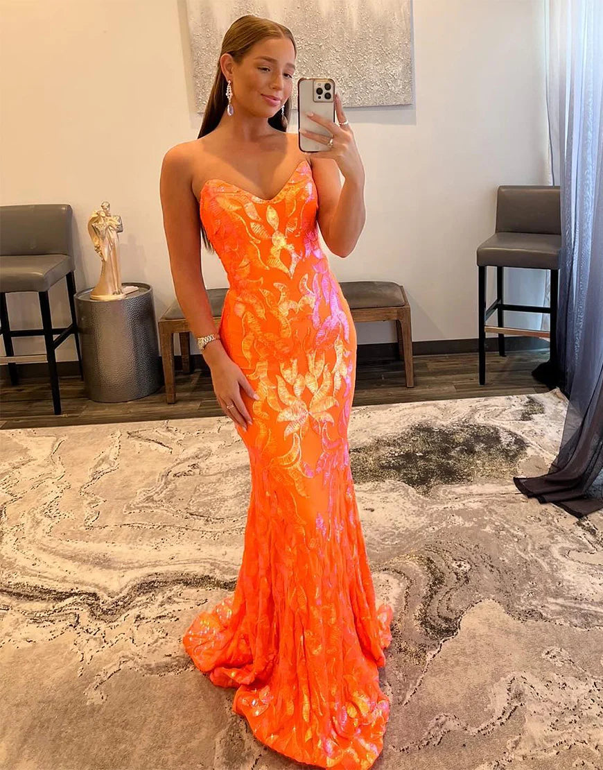 Tight Mermaid Sweetheart Prom Dress