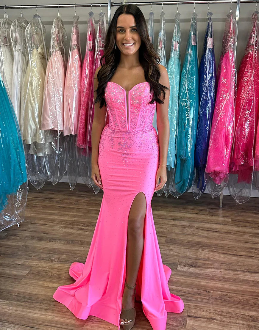 Mermaid Off The Shoulder Long Prom Dress With Appliques