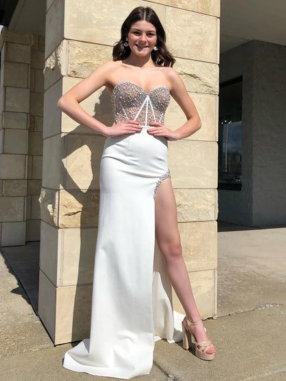 Mermaid Sweetheart Prom Dress With Beading