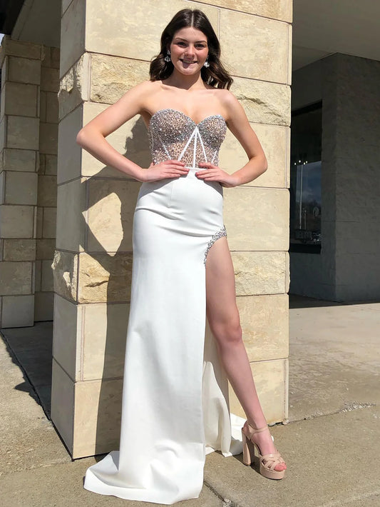 Mermaid Sweetheart Prom Dress With Beading