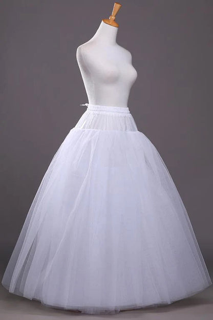 Wedding Bridal Under Skirt 4 Layers White Wedding Dress Party Gown Petticoats