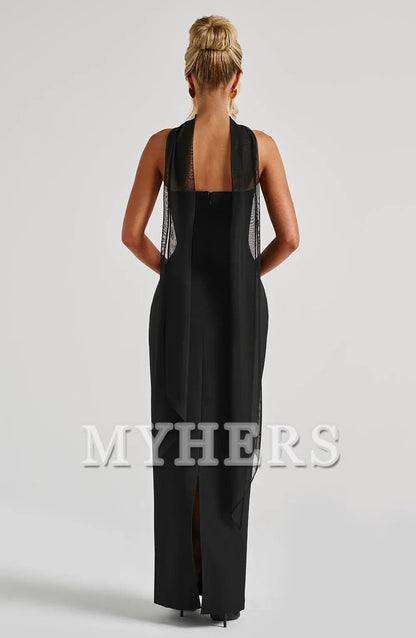 Fashion Strapless Pleated Split to the Back Cultivate oneself Elegant Dresses Bridesmaid Dresses Wedding Guests Dresses