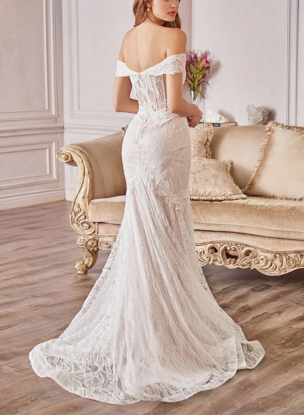 November December Wedding Dress Strapless Sweetheart Neckline Mermaid Cultivate oneself Embossed Floral Pattern Gorgeous Elegant Dress