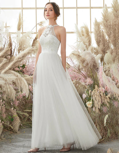 Halter Neck Wedding Dress