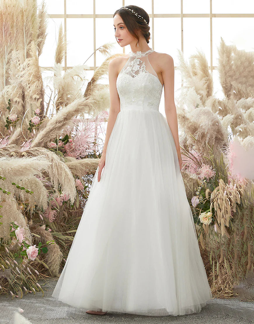 Halter Neck Wedding Dress