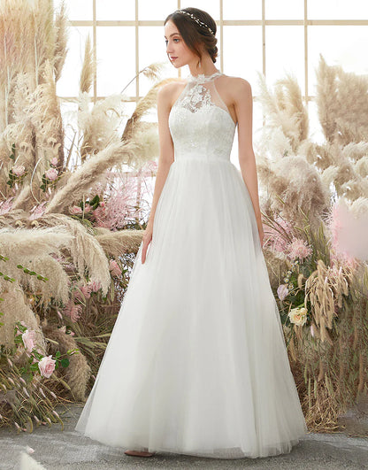 Halter Neck Wedding Dress