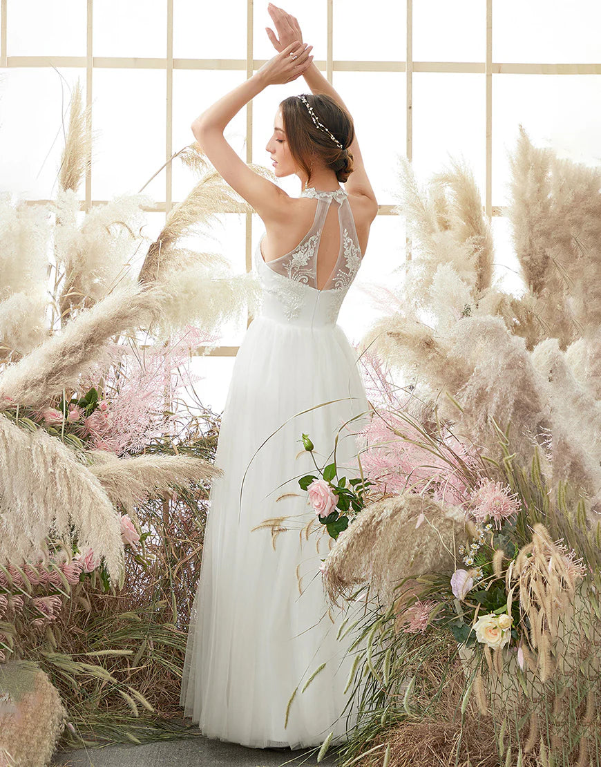 Halter Neck Wedding Dress