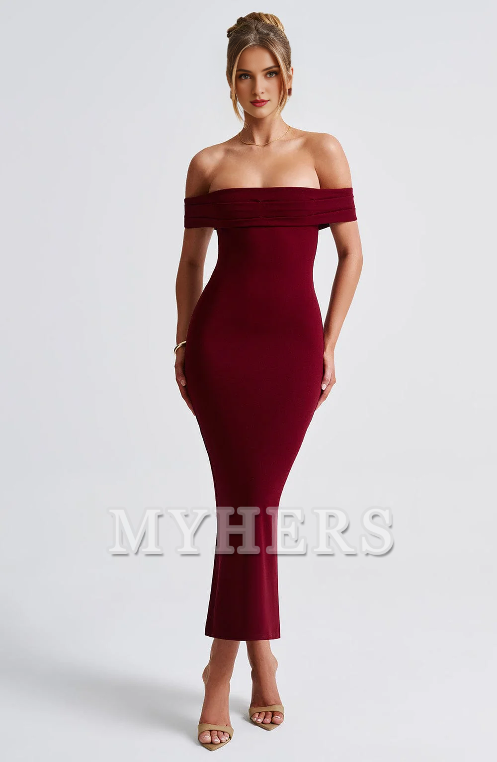 Elegant Mermaid Strapless Sheath Fashion Dresses Exquisite Bridesmaid Dresses Wedding Guests Dresses