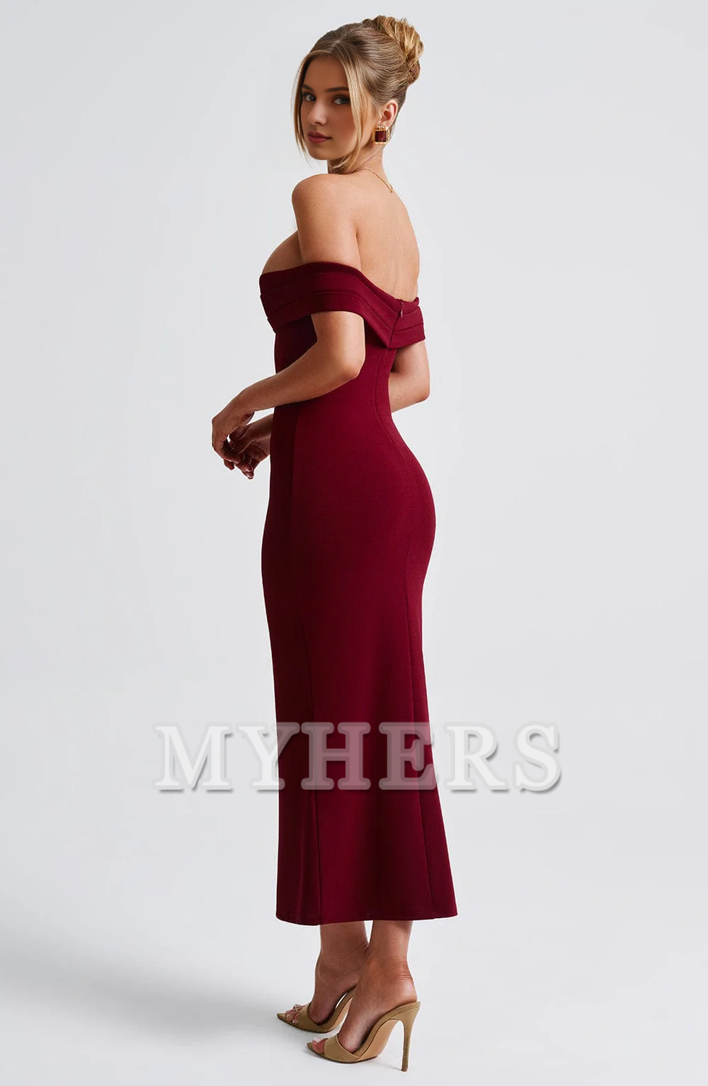 Elegant Mermaid Strapless Sheath Fashion Dresses Exquisite Bridesmaid Dresses Wedding Guests Dresses