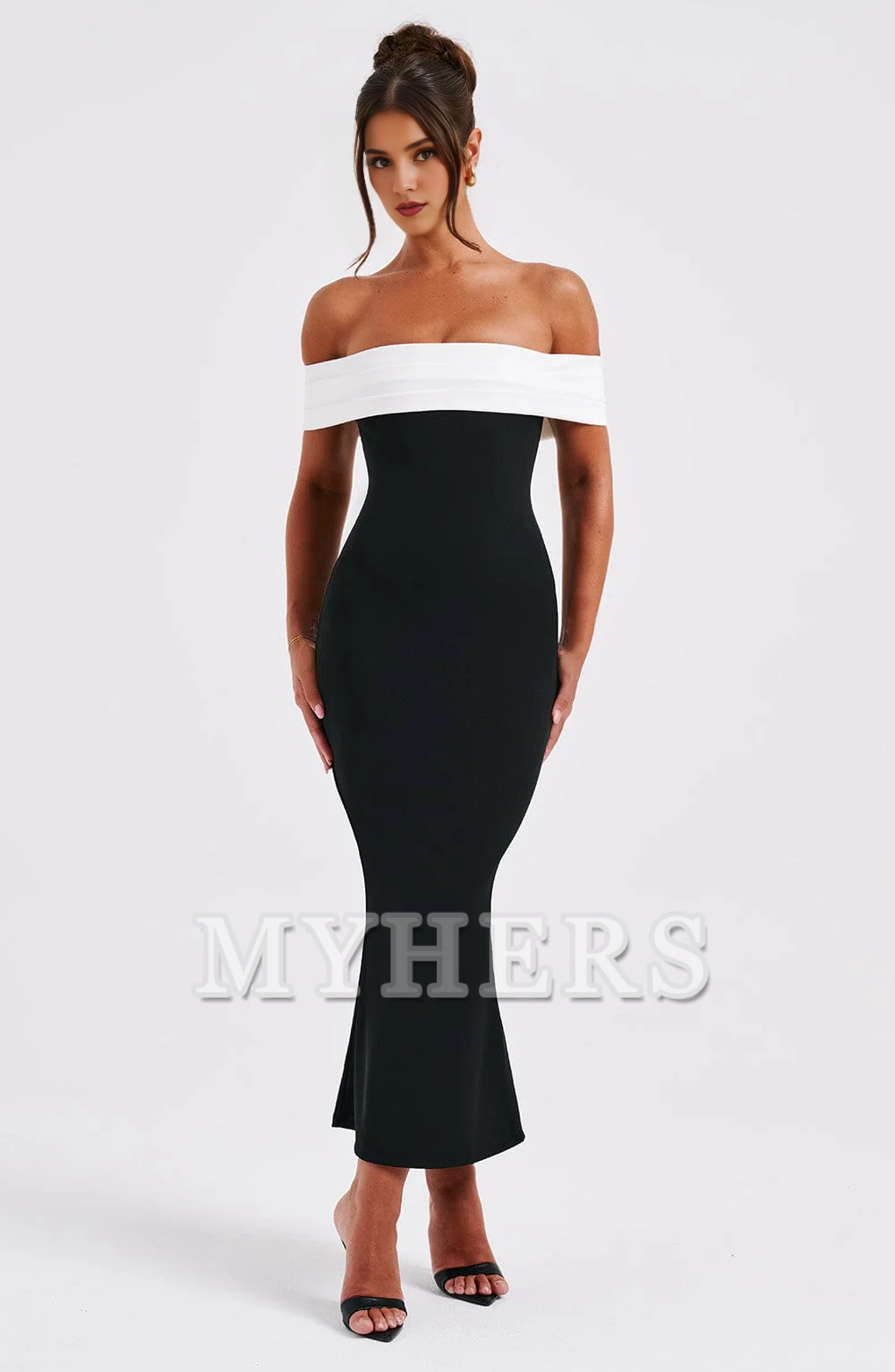 Elegant Mermaid Strapless Sheath Fashion Dresses Exquisite Bridesmaid Dresses Wedding Guests Dresses
