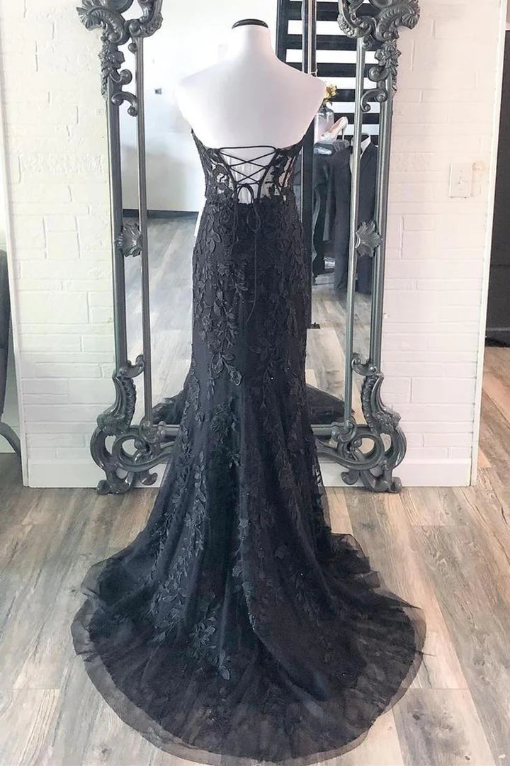 Sweetheart  Lace Mermaid Long Formal Dress