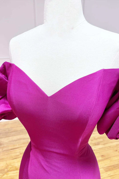 Satin Strapless Trumpet Long Prom Dress