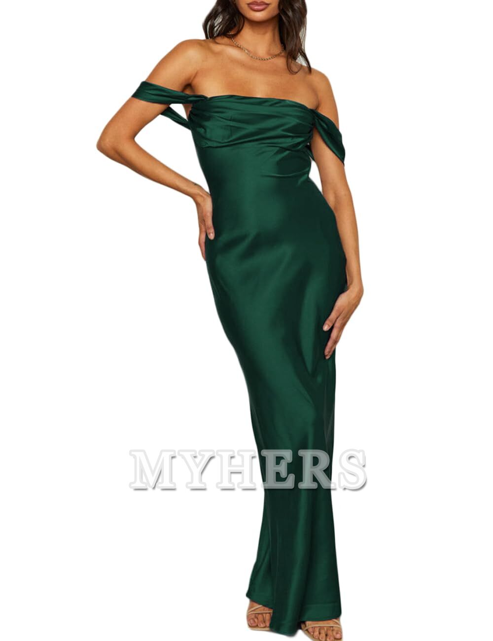Elegant Off The Shoulder Ruched Backless Maxi Dress Strapless Tube Sleeveless Fitted Bridesmaid Dresses Wedding Guests Dresses