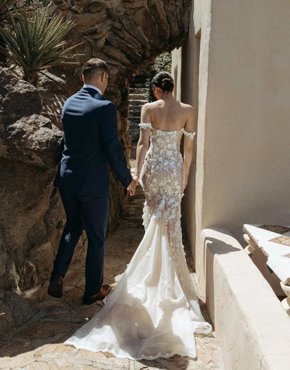 Mermaid Wedding Dress with Appliques