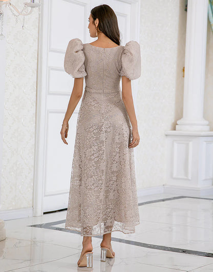 Champagne Lace Mother of the Bride Dress
