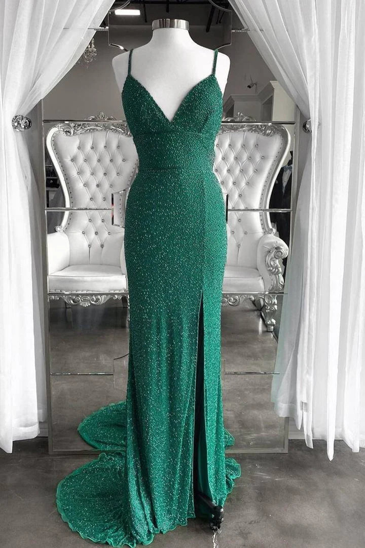 Flattering Slit Long Formal Dress