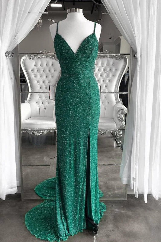 Flattering Slit Long Formal Dress