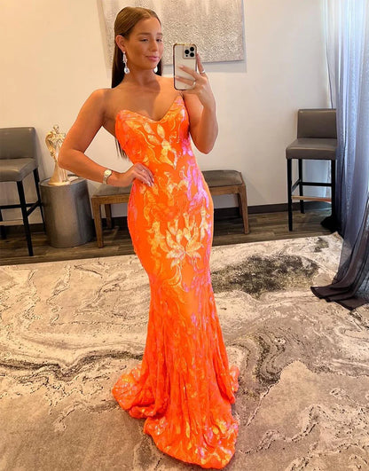 Tight Mermaid Sweetheart Prom Dress
