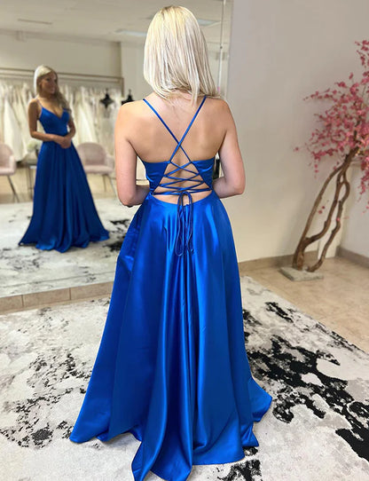 Sequin Keyhole Straps Mermaid Long Prom Dress With Slit