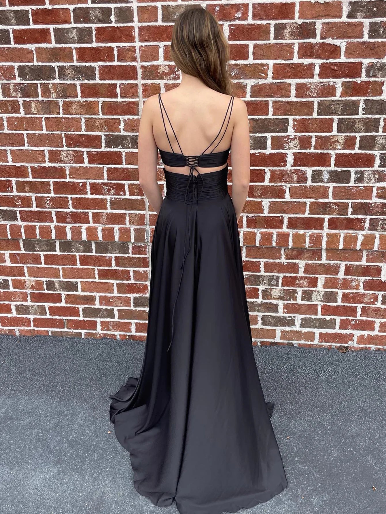 Cut Out Mermaid Long Prom Dress