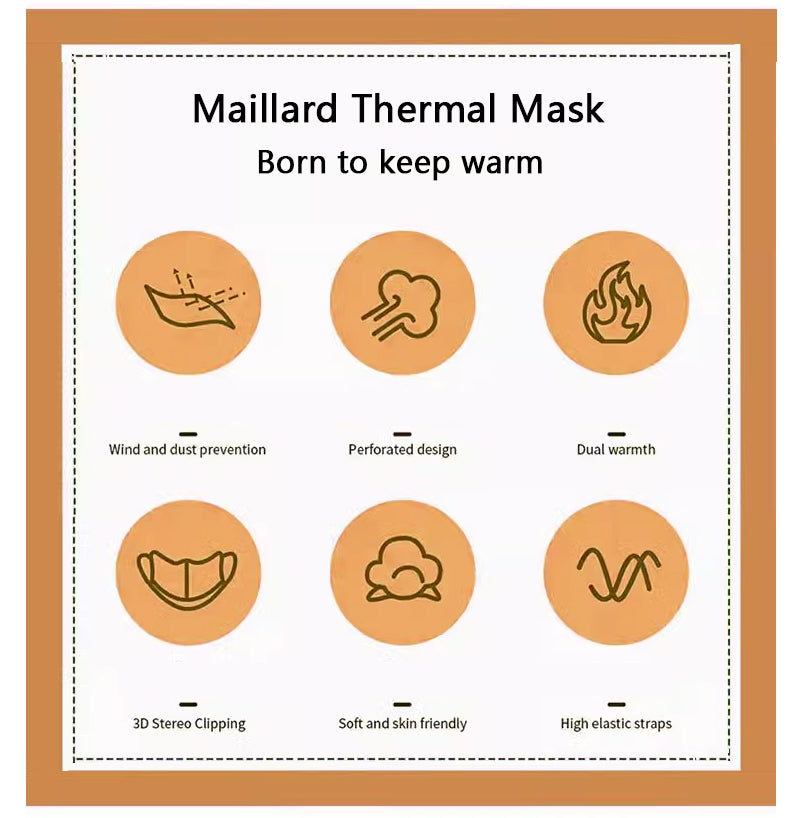 My Hers Mail lard Mask Autumn/Winter Warm Mask Riding Windproof and Cold Keeping Mask 1 piece