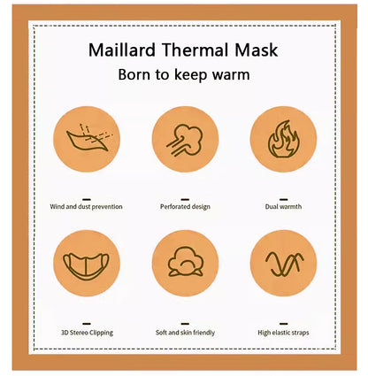 My Hers Mail lard Mask Autumn/Winter Warm Mask Riding Windproof and Cold Keeping Mask 1 piece