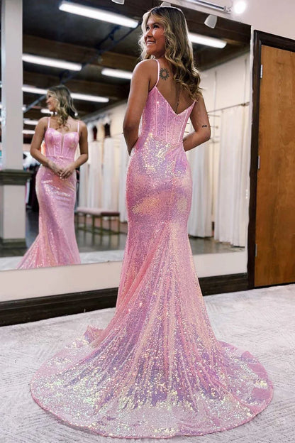 Scoop Neck Straps Trumpet Long Prom Dress