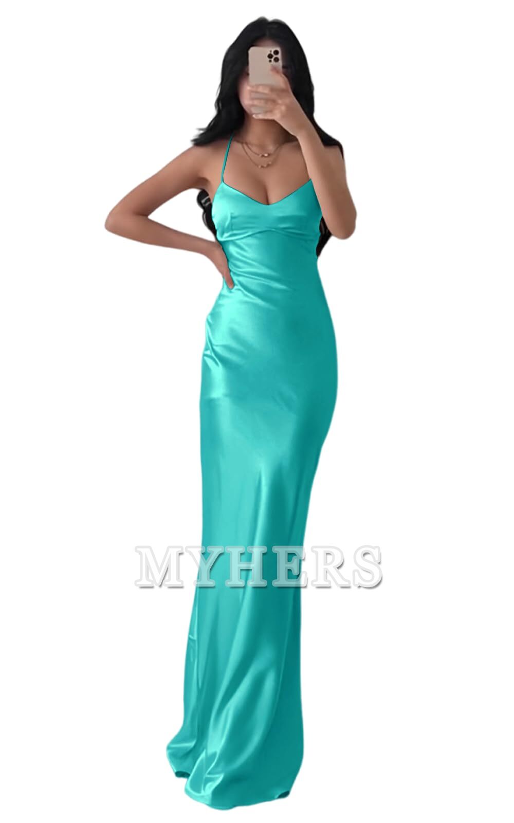 Exquisite Spaghetti Strap Backless Long Charming Bridesmaid Dresses Wedding Guests Dresses