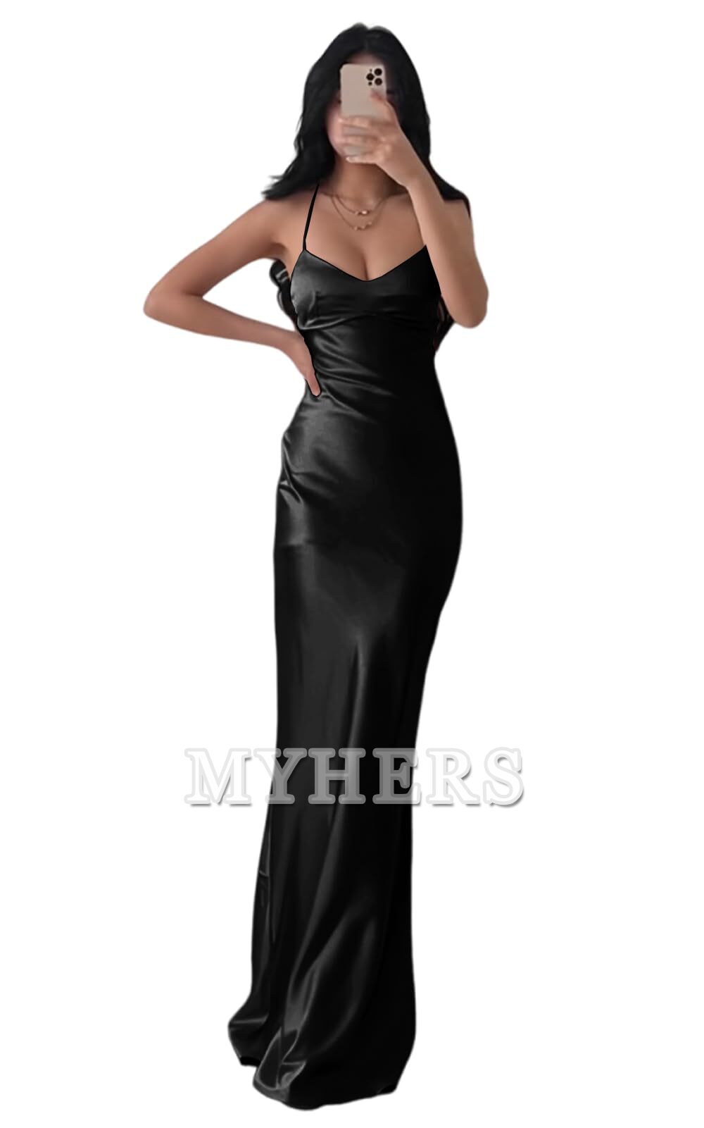 Exquisite Spaghetti Strap Backless Long Charming Bridesmaid Dresses Wedding Guests Dresses