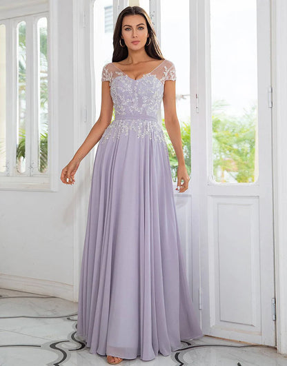 Beaded Chiffon Mother of the Bride Dress