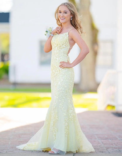 Mermaid Blue Long Backless Tight Prom Dress