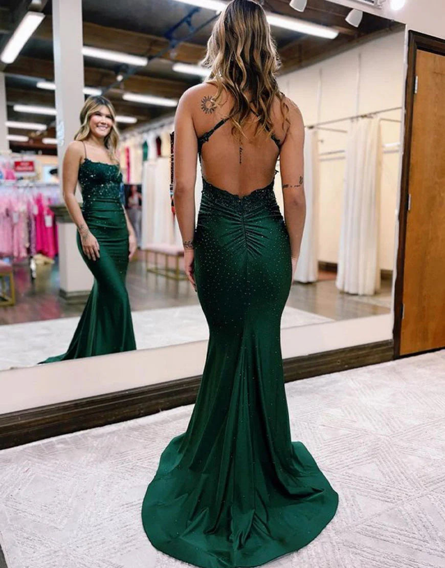 Backless Long Tight Prom Dress