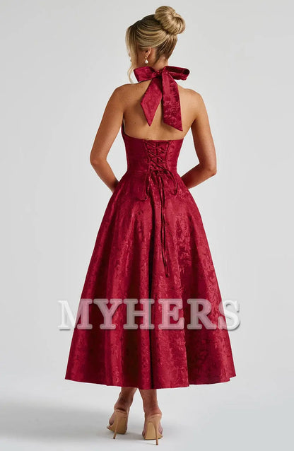 A Line Plunge Neckline Backless Sexy Dresses High Quality Dresses Bridesmaid Dresses Wedding Guests Dresses