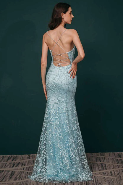 Applique Lace Mermaid Dress