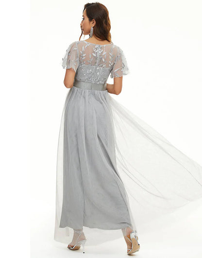 Sequins Tulle Mother of Bride Dress