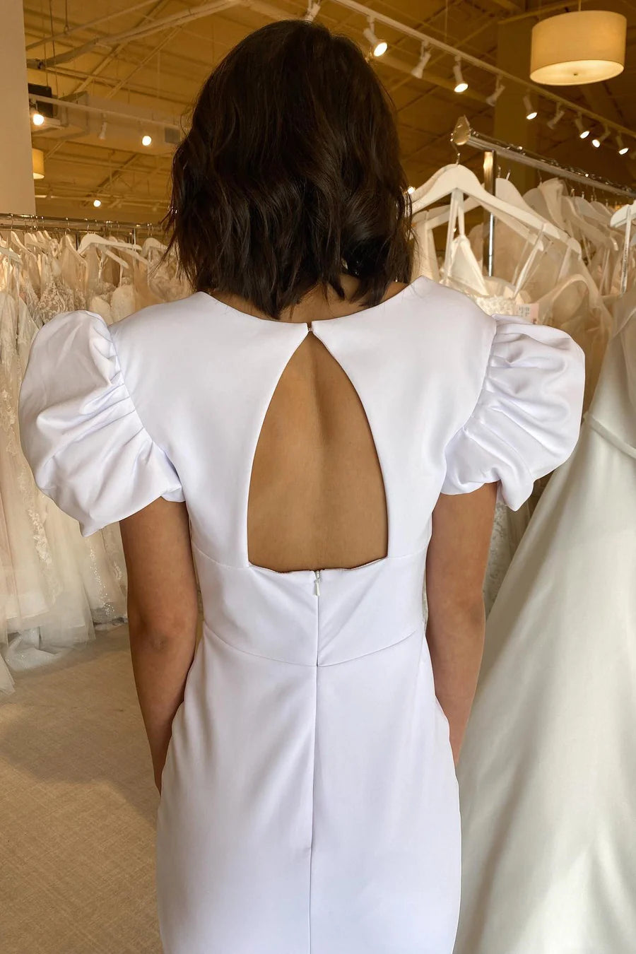 Elegant  Plunge V Cutout Back Mermaid Long Formal Dress