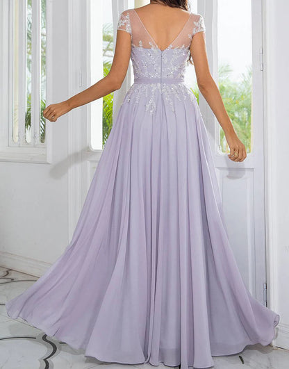 Beaded Chiffon Mother of the Bride Dress