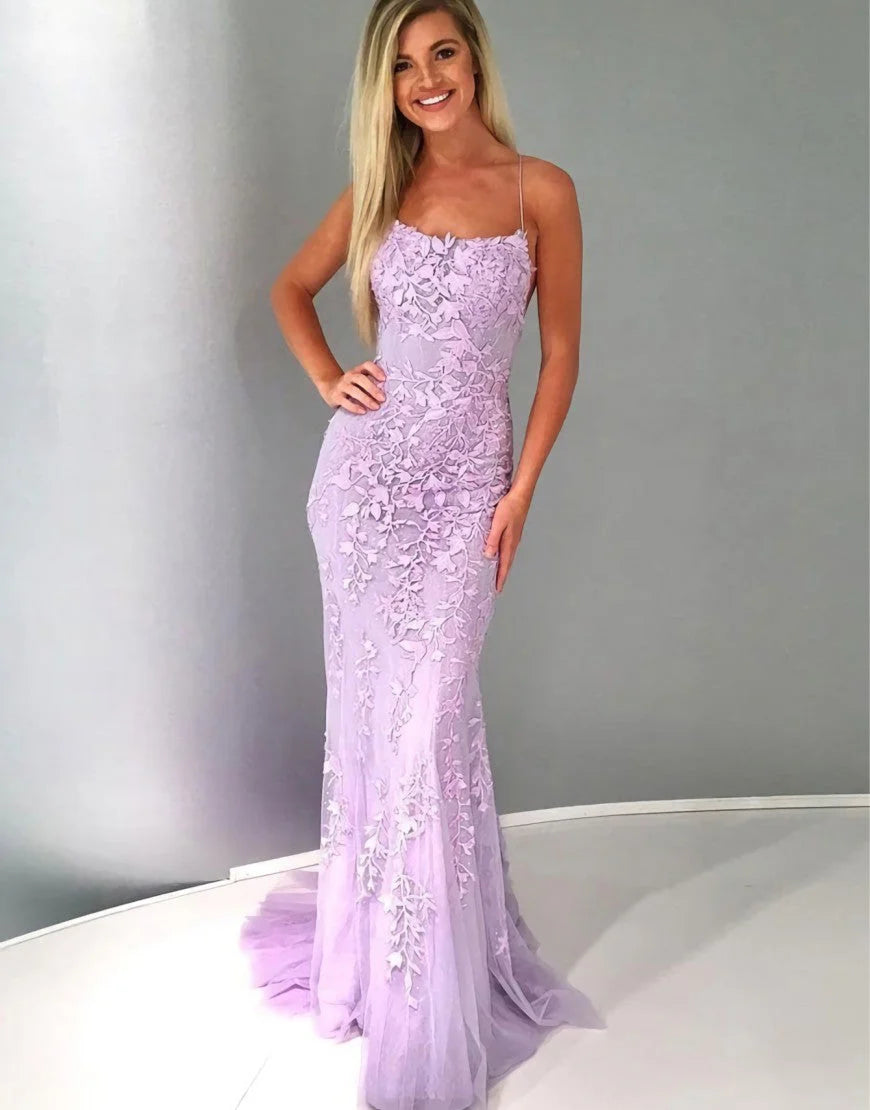 Mermaid Blue Long Backless Tight Prom Dress