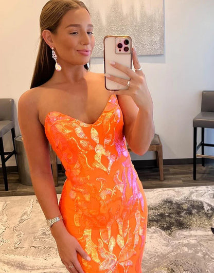 Tight Mermaid Sweetheart Prom Dress