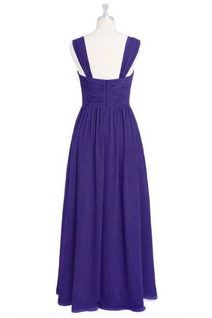 Sweetheart Backless A-Line Long Bridesmaid Dress