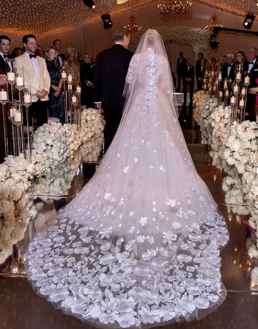 Previous product Next product High Neck Long Sleeves Paris Hilton Wedding Dress