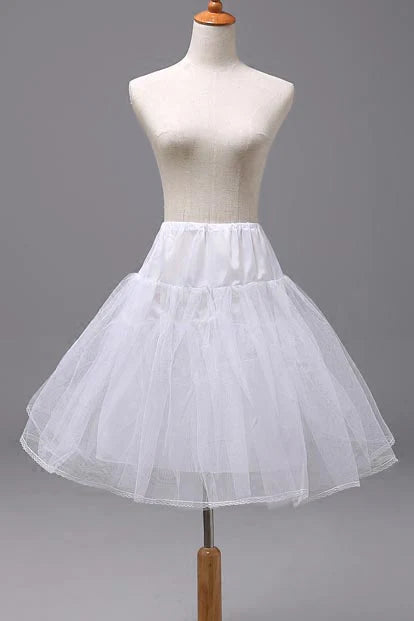 Women Girl Short Petticoat Two Layers Boneless Short Under Skirt  Flower Girl Dress Petticoat